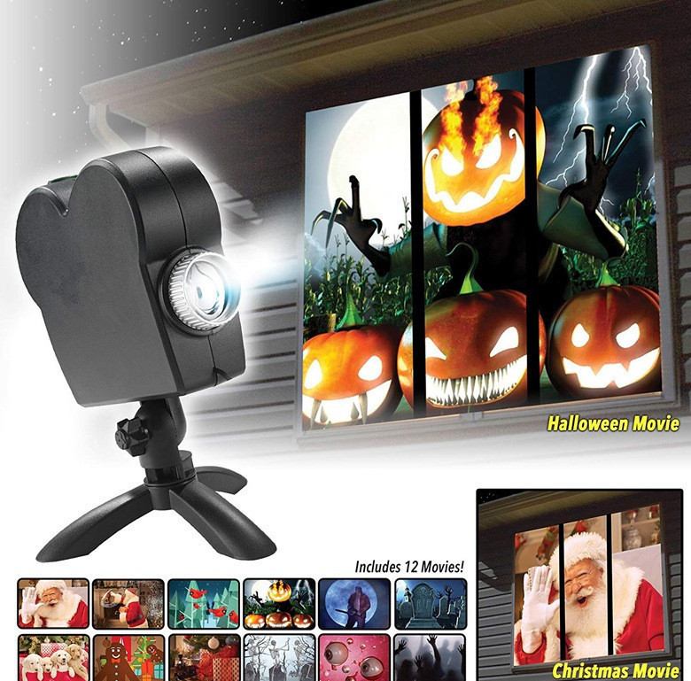 Halloween  Christmas Laser Projector 12 Movies Disco Light Mini Size