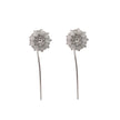 Silver Plated Sun Flower Earrings