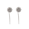 Silver Plated Sun Flower Earrings
