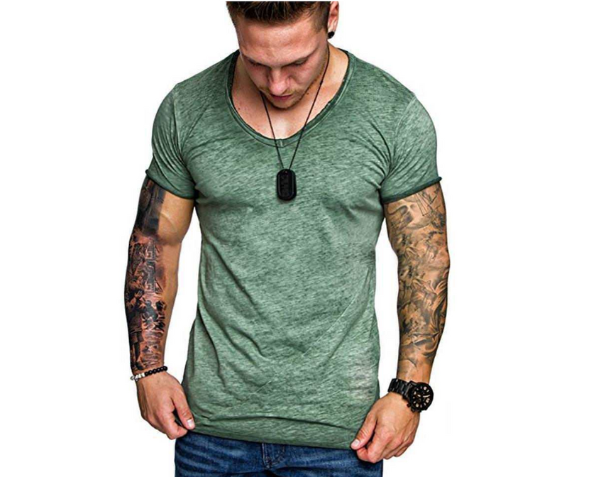 Alpscommerce short-sleeved round neck bottoming T-shirt men's shirt