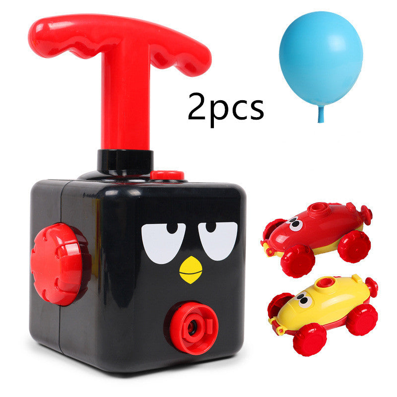 Power Balloon Launch Tower Toy Puzzle Fun Education Inertia Air Power Balloon Car Science Experimen Toy for Children Gift