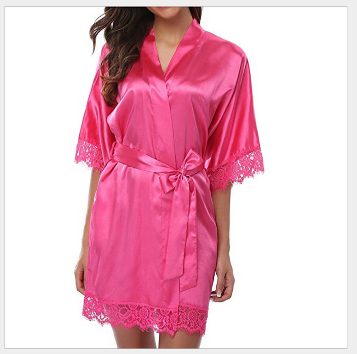 Faux Ice Silk Plus Size Nightgown pajamas