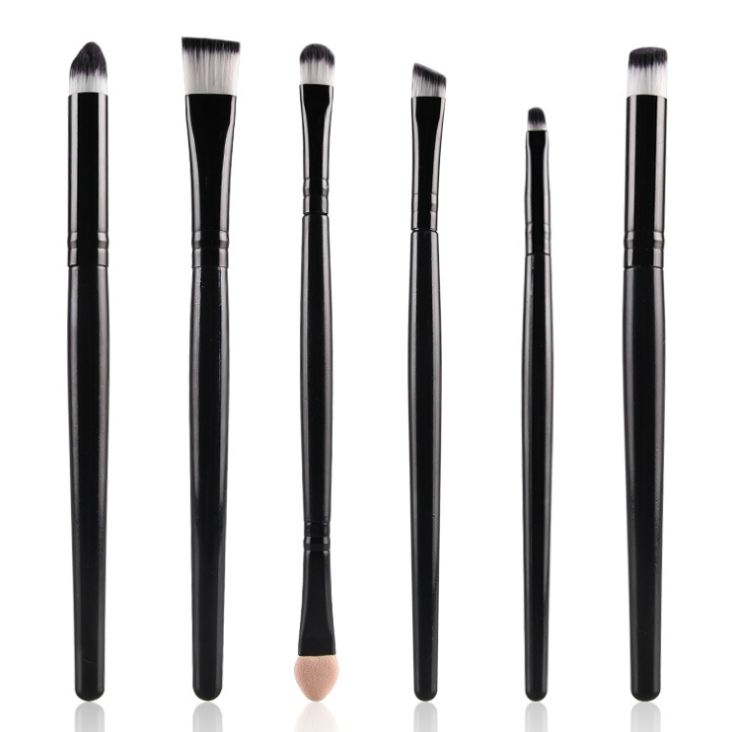 6PCS eye makeup cosmetics Alpscommerce Brushes Set for Eyeshadow eyebrow lip eyeliner brush beauty make up tools