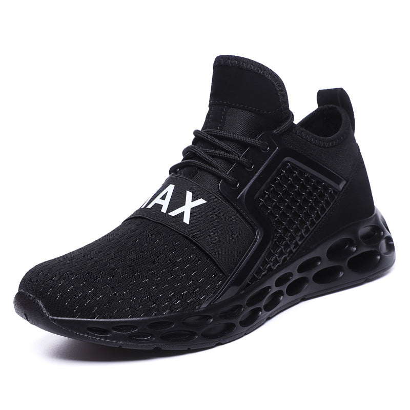 High elastic hollow fly woven casual shoes