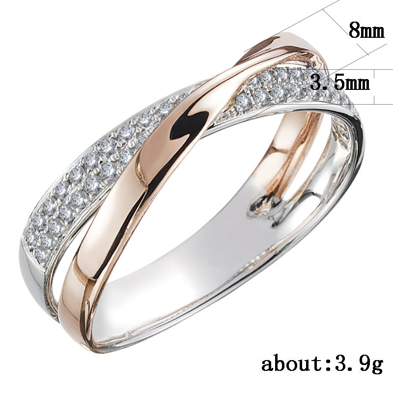 Women's Zircon Copper Ring