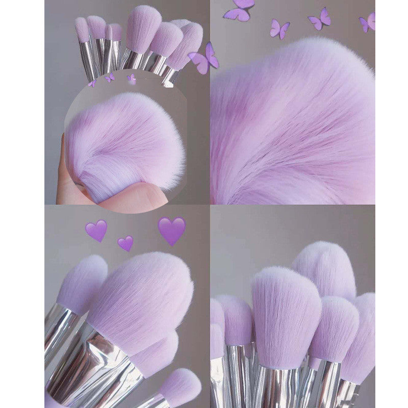 Zonia fragrant taro color 12 makeup brush set