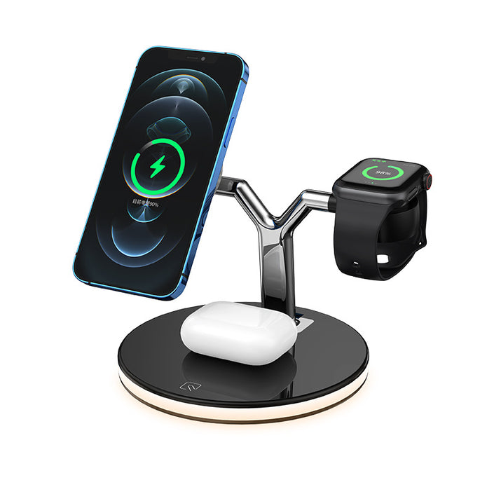 Compatible with Apple , Magnetic Suction Wireless Charger Three In One Wireless Charger