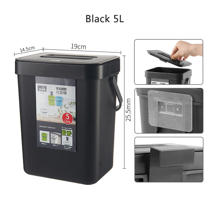 Nordic Style Wall Mounted Trash Can Home Kitchen Bathroom Living Room Waste Bin