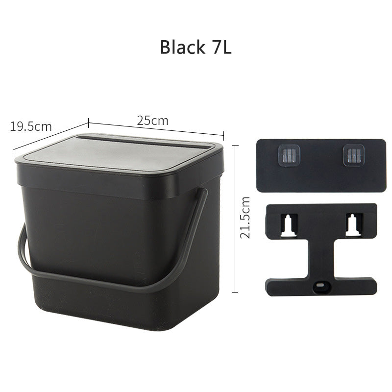 Nordic Style Wall Mounted Trash Can Home Kitchen Bathroom Living Room Waste Bin