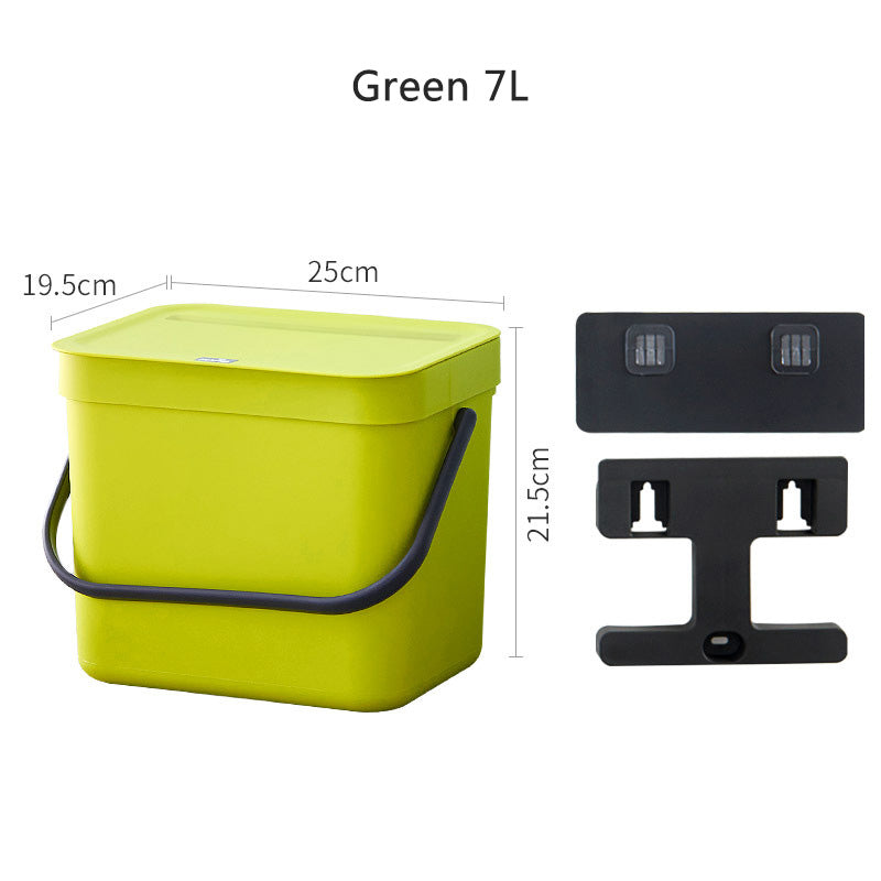 Nordic Style Wall Mounted Trash Can Home Kitchen Bathroom Living Room Waste Bin