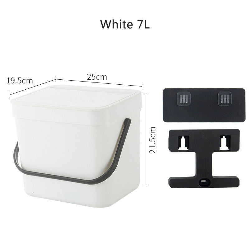 Nordic Style Wall Mounted Trash Can Home Kitchen Bathroom Living Room Waste Bin