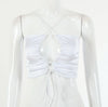 Chic Bandage Female Halter Club Tube Top Street Chest Hollow Pure Vest