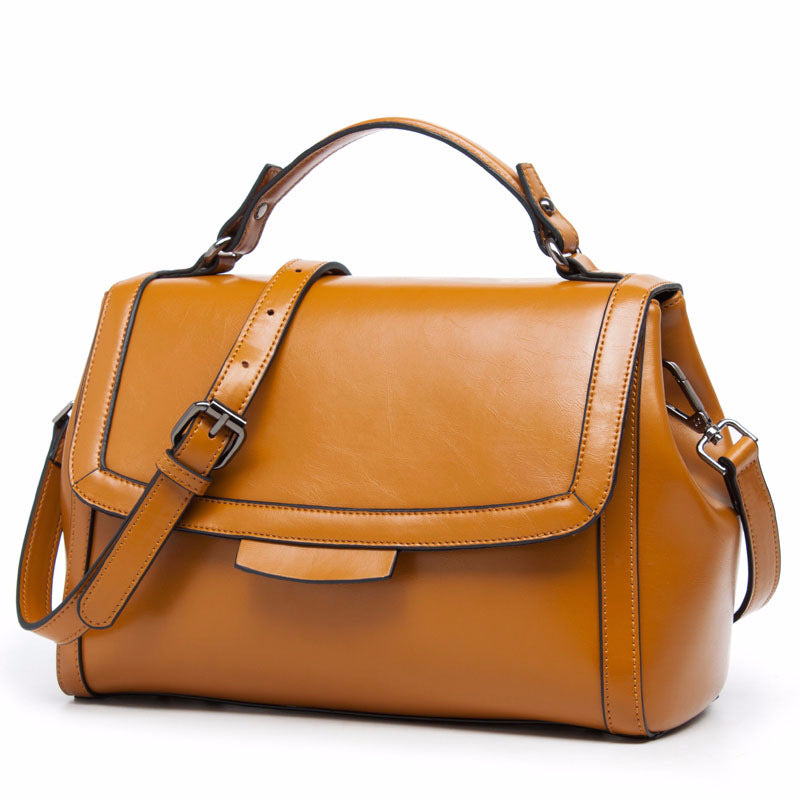 Fashion Genuine Leather Bags Women Real Leather Handbag Shoulder Bags Elegant Women Crossbody Messenger Bag’s