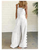 Retro Side Pocket Casual Wide-Leg Side Buckle Jumpsuit