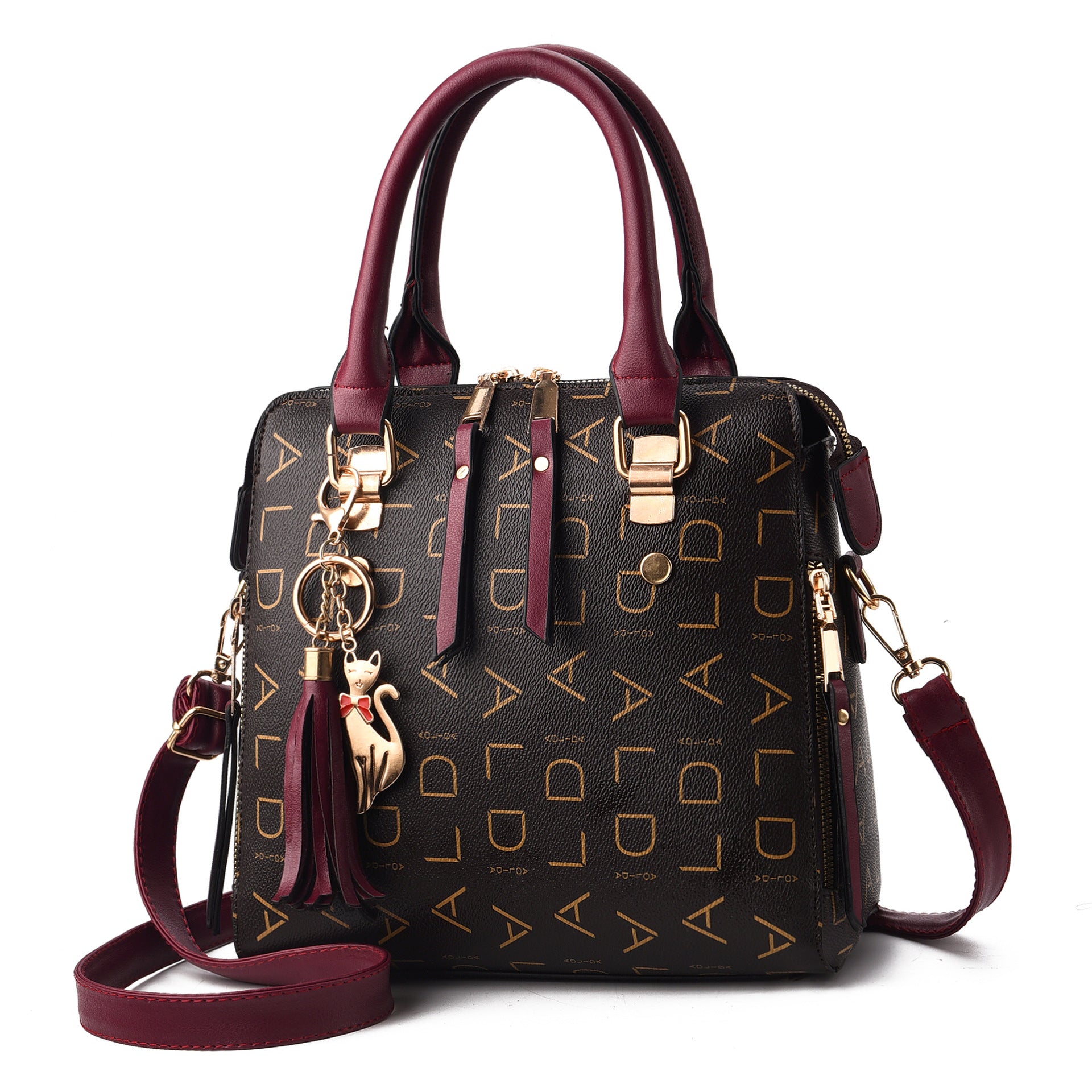 Women''s Bag Alpscommerce New Women''s Bag Leisure Shoulder Bag Large Capacity PU Leather Handbag Cross Bag