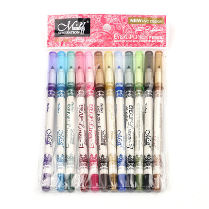 12 Colors Eyeliner Highlighter Eye Shadow Pen