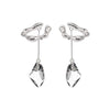 Vintage Crystal Tassel Without Pierced Ear Clip
