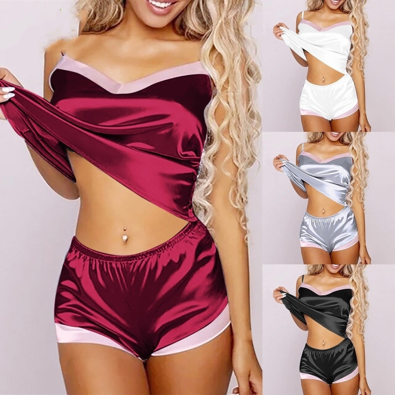 Ladies Nightwear Women Pajamas Nightclothes silk Alpscommerce