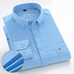 Men's Cotton Corduroy Long Sleeve Shirt Business Slim Casual