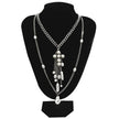 Exaggerated Baroque Shaped Imitation Pearl Necklace Personality Tassel is