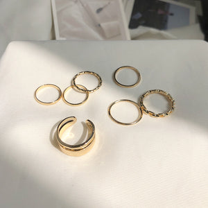 Creative Seven-Piece Joint Ring Ring Simple Trendy Fashion Tail Ring