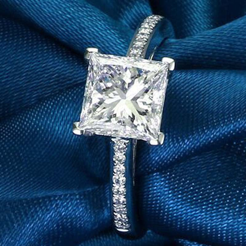 Six claw mosangite ring lady