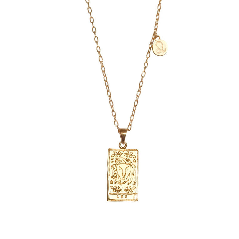 Twelve Constellation Necklace Popular Clavicle Chain