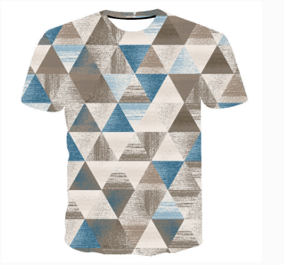 Men's Casual Inverted Triangle Short Sleeve