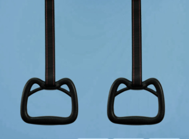 Gymnastics Rings Non-Slip Bear Adjustable 200KG Exercise Rings For Home Kids For Gymnasiums Sports Fields Family Pull-ups