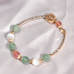 Red And Green Strawberry Crystal Opal Bracelet
