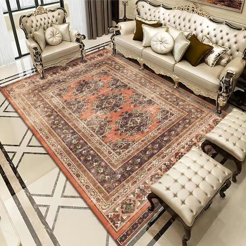 Vintage Bohemian Carpet for Living Room Rectangle Area Rugs