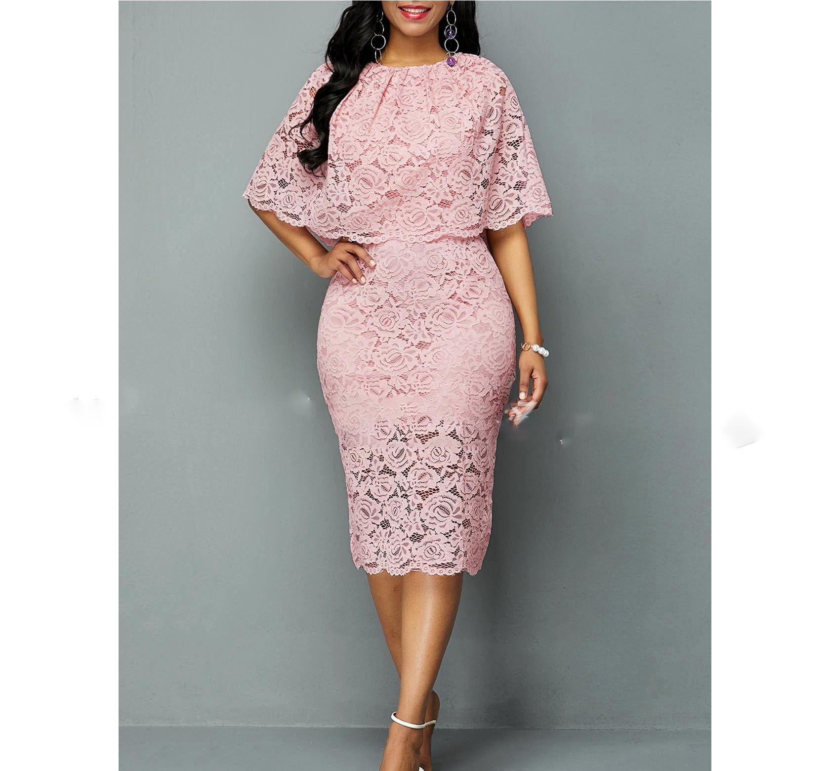 MD African Lace Dresses For Women