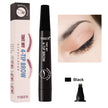 Drawing Eyebrow Pencil YIBER Eyebrow Pencil Double-headed Four Bifurcated Liquid Eyebrow Pencil Thick Multi-color Anti-watercolor Makeup Dyed Eyebrow Pencil Lasting