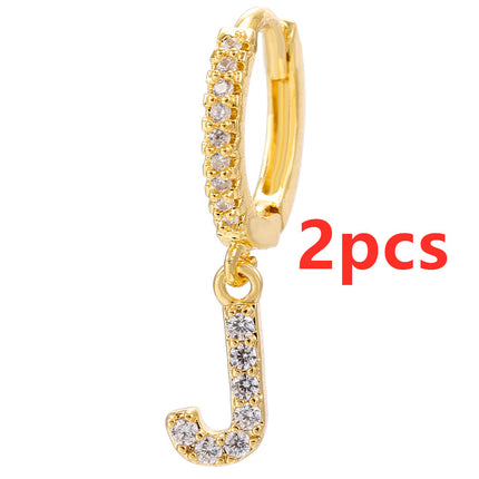 26 Letter Earrings Popular In Europe and America