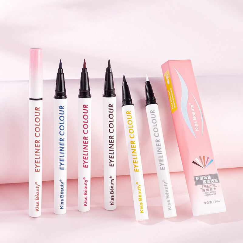 Color Eyeliner Does Not Faint Waterproof And Sweat Proof Liquid Eyeliner