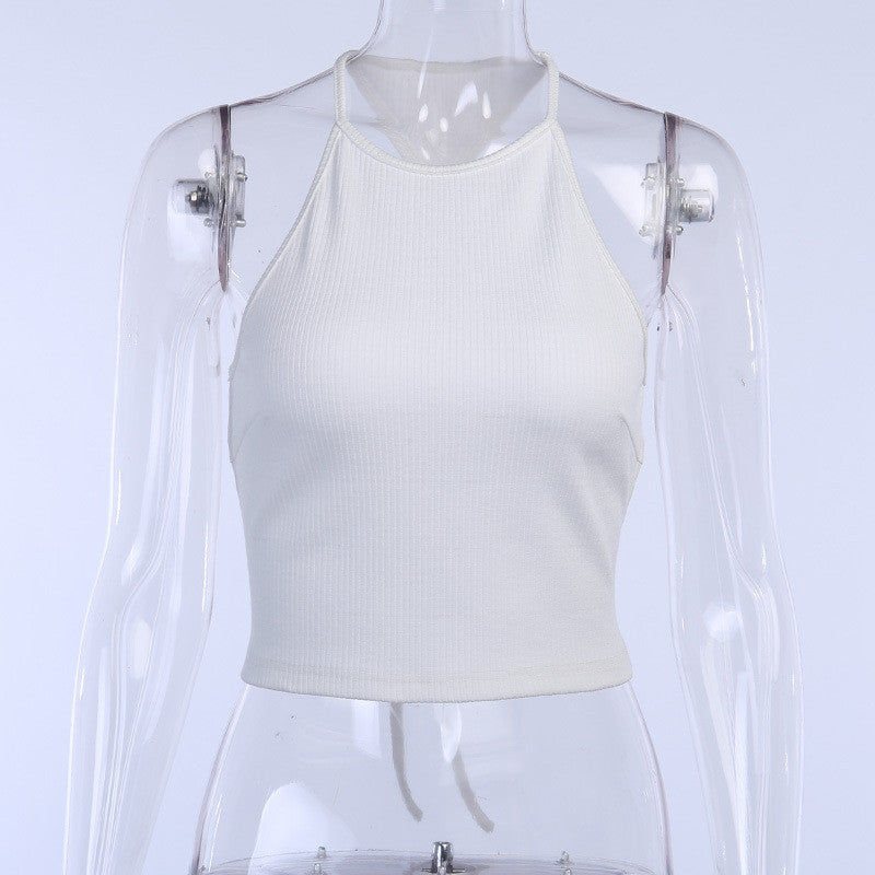 Women Are Short Sleeveless Vest Tops Ladies