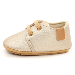 Luxury Soft Leather Baby Moccasins Shoes Newborn Rubber Sole First Walkers Boys Toddler Shoes