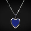 Fashion Warm Mood Color Changing Necklace Love Heart Photo Box Emotion Necklace