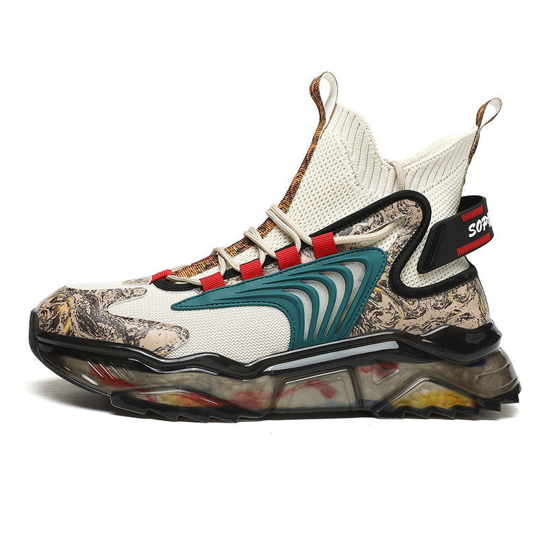 Plus Size Casual Flyknit Mesh Basketball Shoes