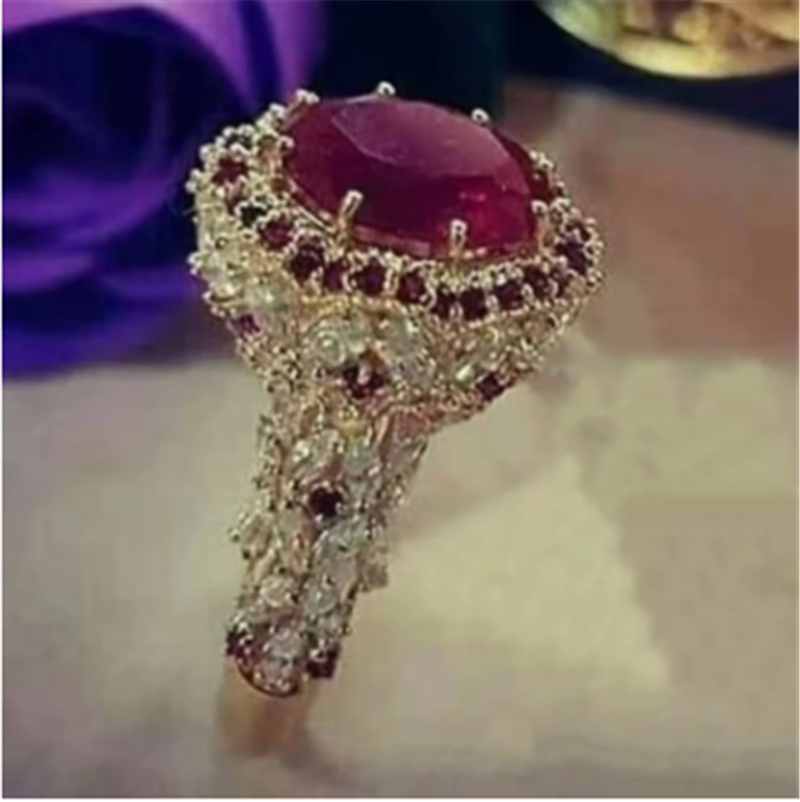 European And American Style Fashion Atmosphere Diamond Ladies Ring