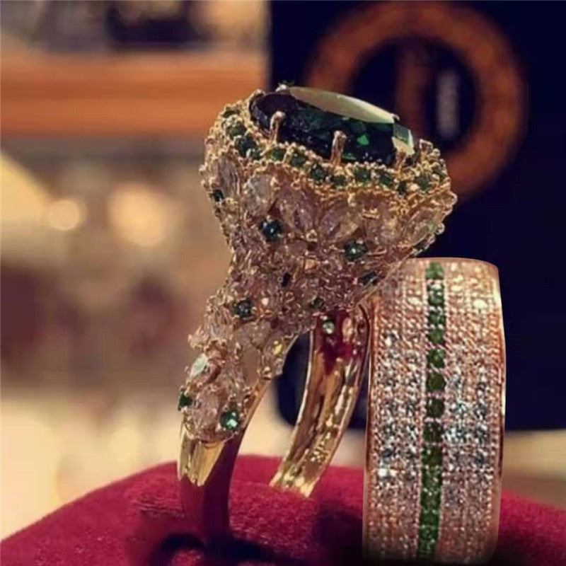 European And American Style Fashion Atmosphere Diamond Ladies Ring