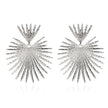 Geometric Metal Fan-Shaped Exaggerated Earrings