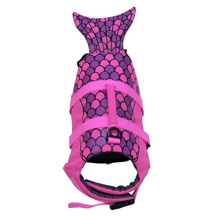 Pet Life Jacket Shark Mermaid Swimsuit