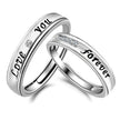 Love You Forever Couple Ring In Sterling Silver