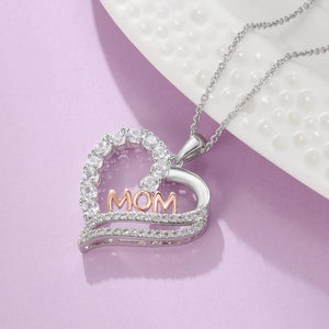 Cross Border Jewelry Fashion Creative Mother'S Day Gift Mom Love Diamond Pendant Necklace Accessories