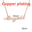 Necklace Alloy Pendant Font Fascinating Pendant Custom Name Necklace Personalized Necklace