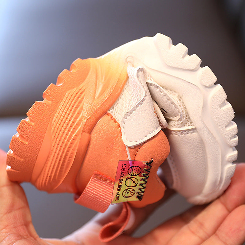 Girls' Net Shoes, Autumn Children'S Sports Shoes, Mesh Breathable Boys' Old Shoes, Big Kids' Running Shoes