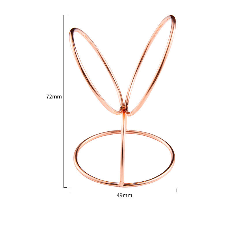 Beauty Egg Rack Spiral Cross Rabbit-Shaped Powder Puff Storage Rack Beauty Egg Tray Metal Drying Rack