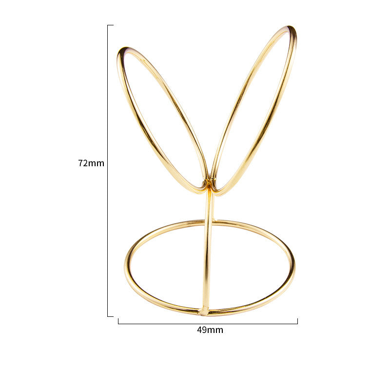 Beauty Egg Rack Spiral Cross Rabbit-Shaped Powder Puff Storage Rack Beauty Egg Tray Metal Drying Rack