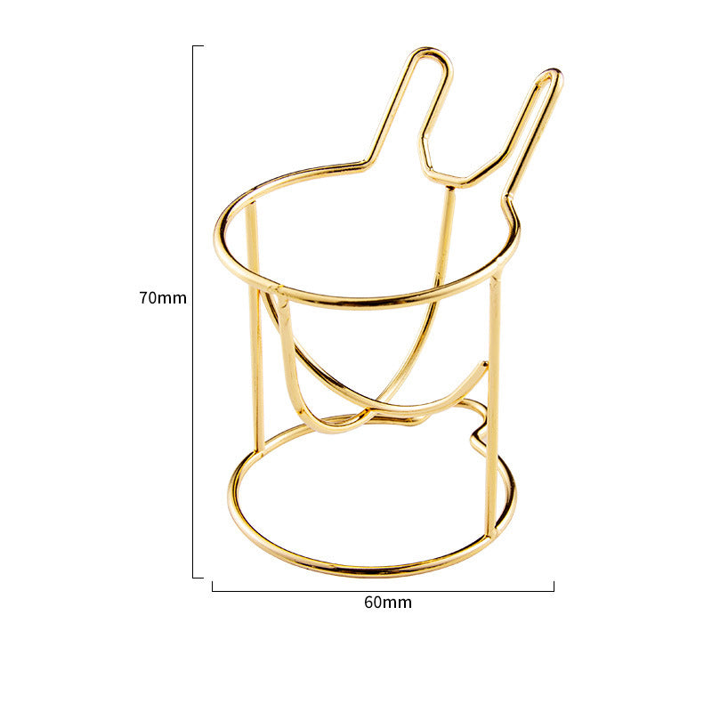 Beauty Egg Rack Spiral Cross Rabbit-Shaped Powder Puff Storage Rack Beauty Egg Tray Metal Drying Rack